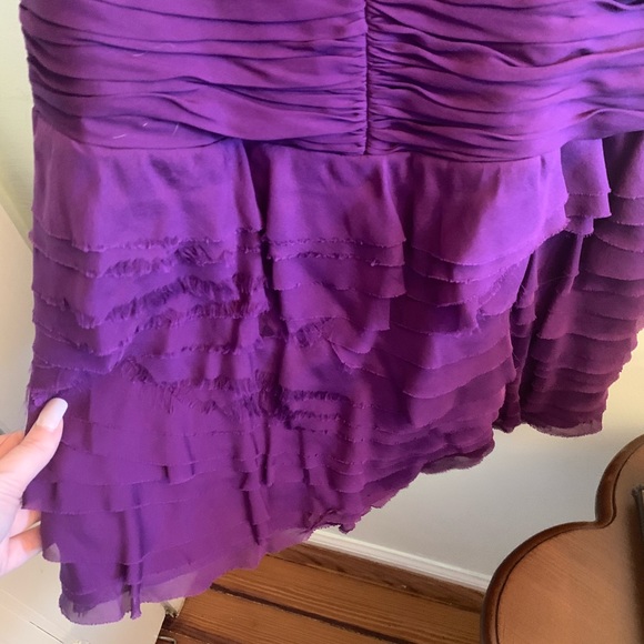 •Rebecca Taylor• Ruched Ruffled Dress - Picture 4 of 8